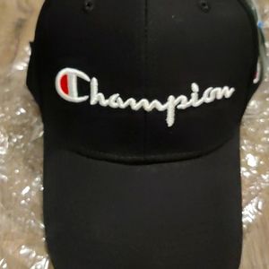 Champion plain black hat ( unisex)